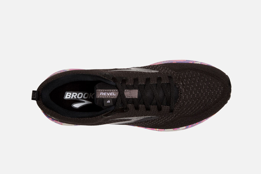 Brooks Revel 4 Road Running Shoes Mens Black 304981-HBU